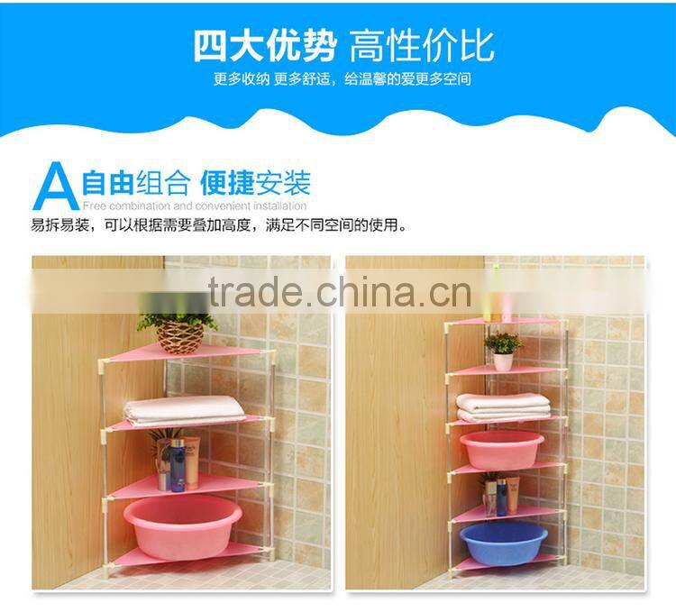 Simple corner plastic storage shoe rack