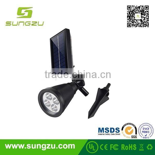 3.7V/750mAh black controlable bright Solar Panel waterproof energy LED ground light the lawn led garden light garden lamp