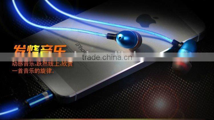 EL Light Hands Free With MIC Earphones