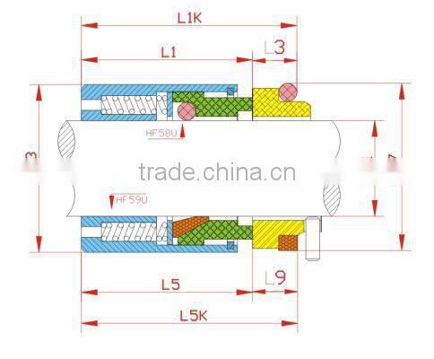 graphite seal water seal water pump cooling mechanical Seal