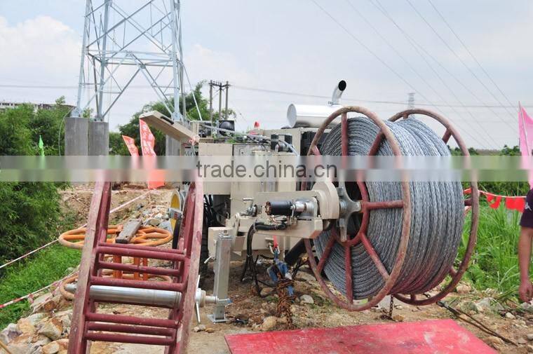90KN Overhead Line Stringing Hydraulic Cable Hauling Machine