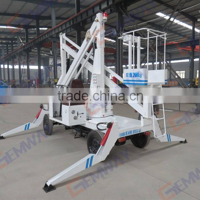 10.5m Mobile hydraulic rising platform lift