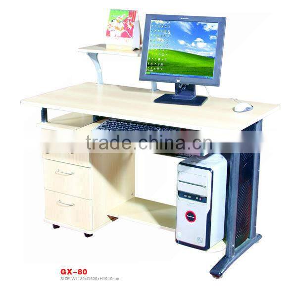 GX-806 wooden office table with lock drawer