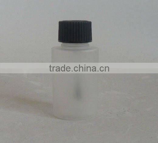 10ml,20ml,30ml PET plastic clear brush cap glue bottle