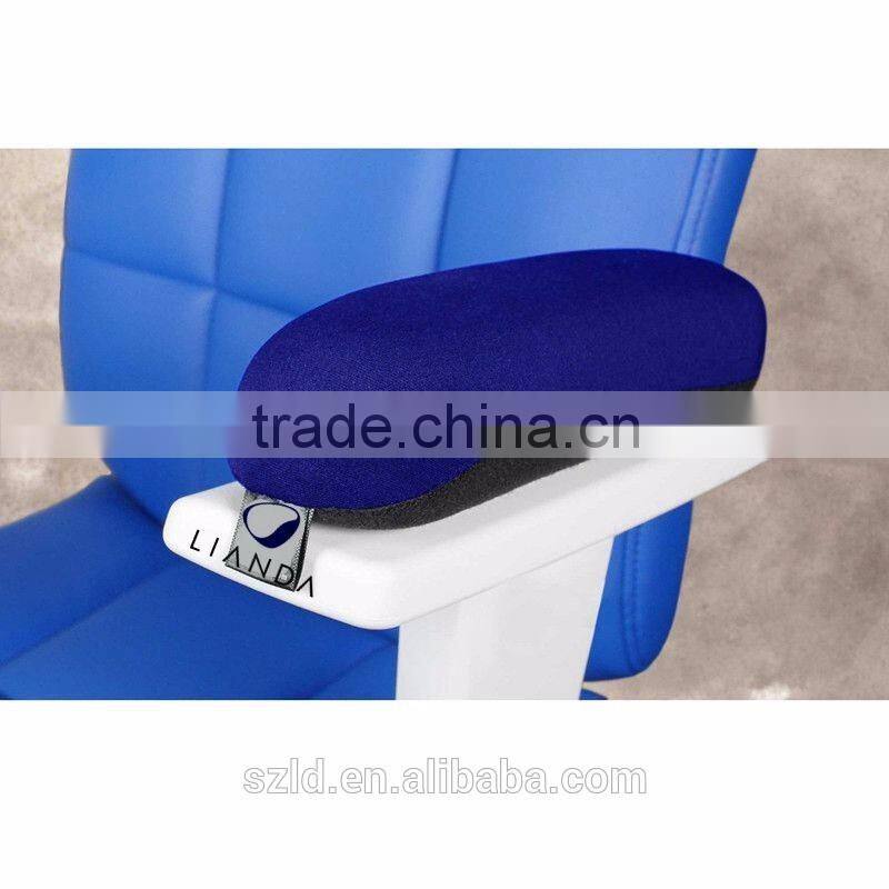 Office Chair Arm Cover Memory Foam & Quality Fabric Removable Cover, Universal Velcro Strap, Comfortable Elbow Support For Chair