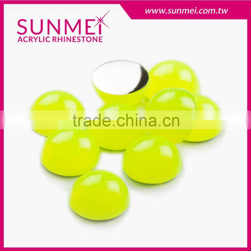 Wholesale Colorful Acrylic Flat Round Shaped Beads