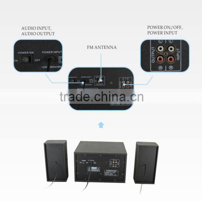 fashion design model technics 2.1 speakers surround sound fm radio home theater system made in china N-21