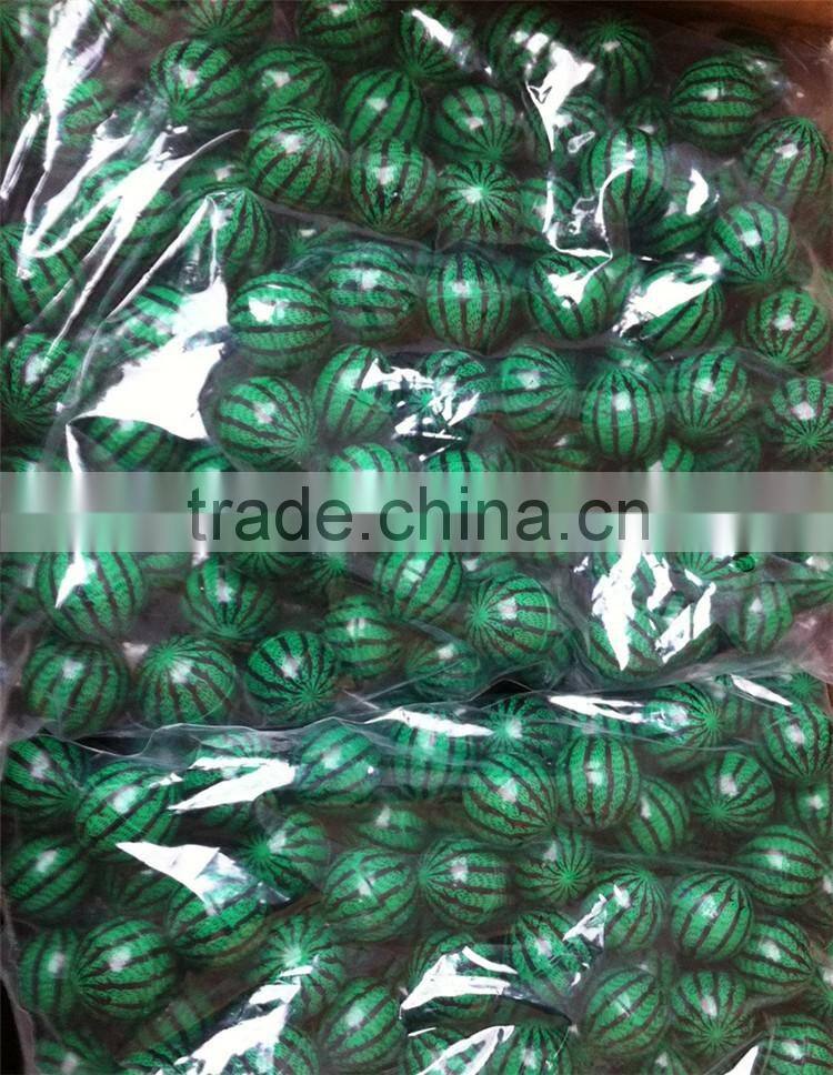 Colored eye shape 32mm rubber bouncing ball