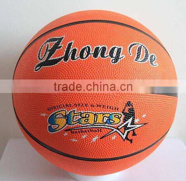 custom high quality size 7 rubber basketball /basketball factory/promotion basketball