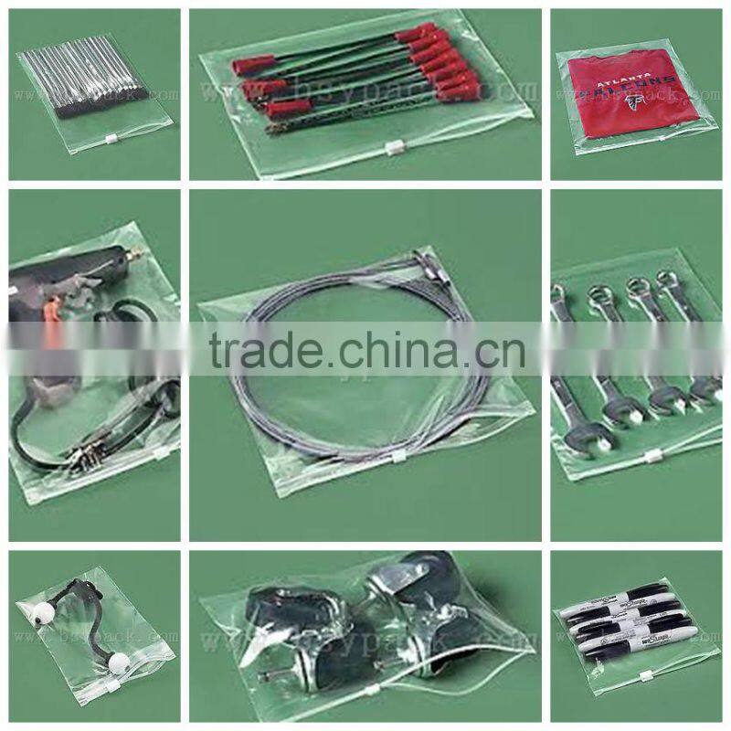 slider zipper bag/huakuai bag/pouch with slider zipper