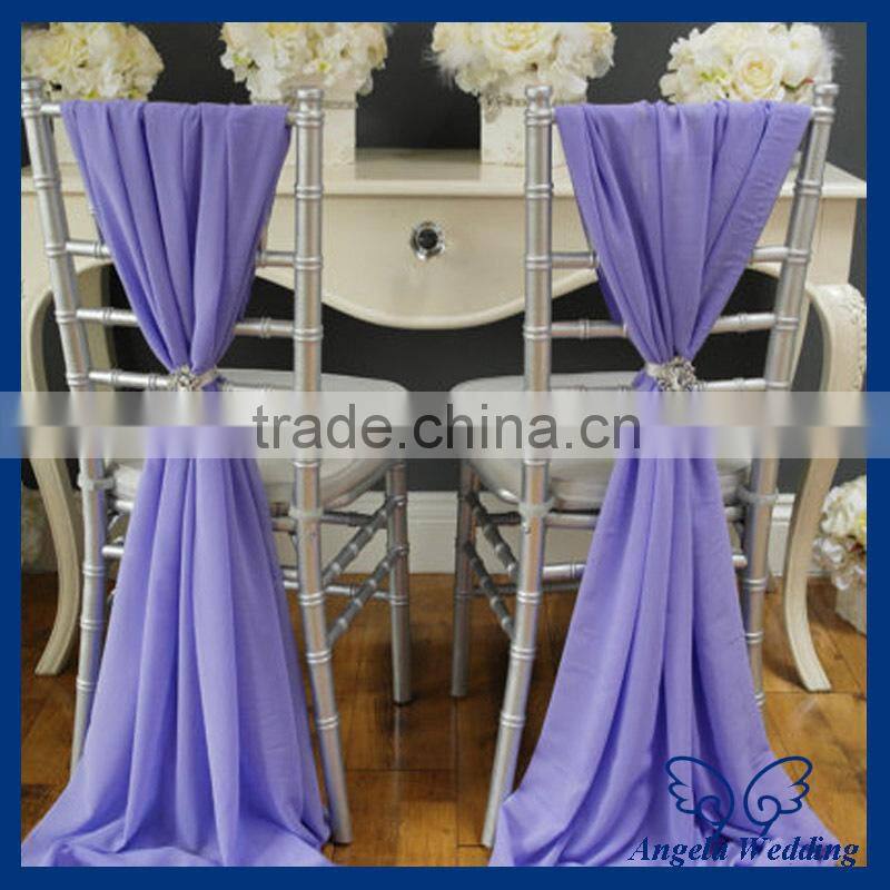 SH013C cheap wedding champagne organza chair sash