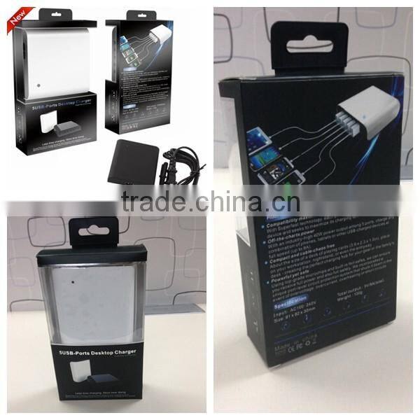 Most popular wall 5V 2A usb multi charger with 5 USB ports