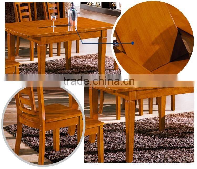 Hotsale round rotating dining table with strong wooden base