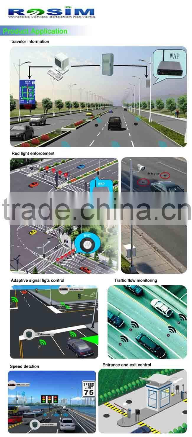2014 new generation of wireless vehicle detector better than radar speed sensor in traffic violation system