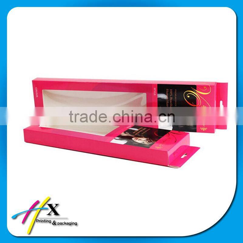 retail packaging hair extension box wholesale