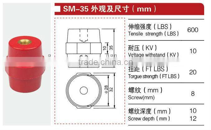 DMC SM-35 Busbar Insulator/Low voltage Resin Standoff insulator