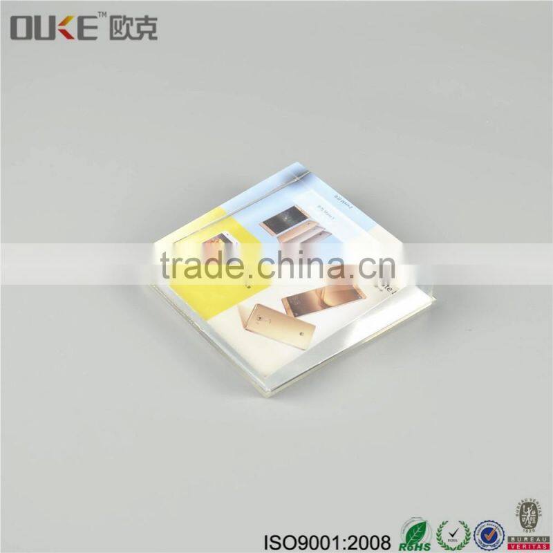 new style promotion luxury clear acrylic photo block