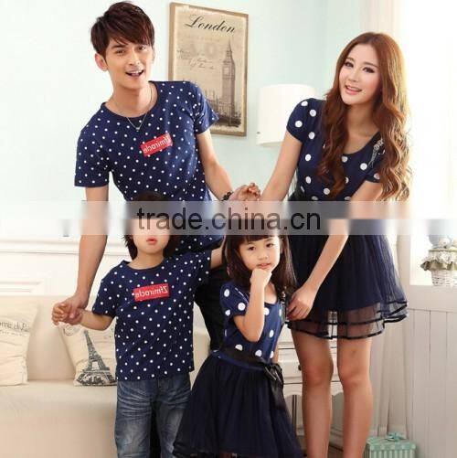 Fashion Polka Dot Pattern Family Clothing Factory Selling Boutique Shop Hot Mommy And Me Dress