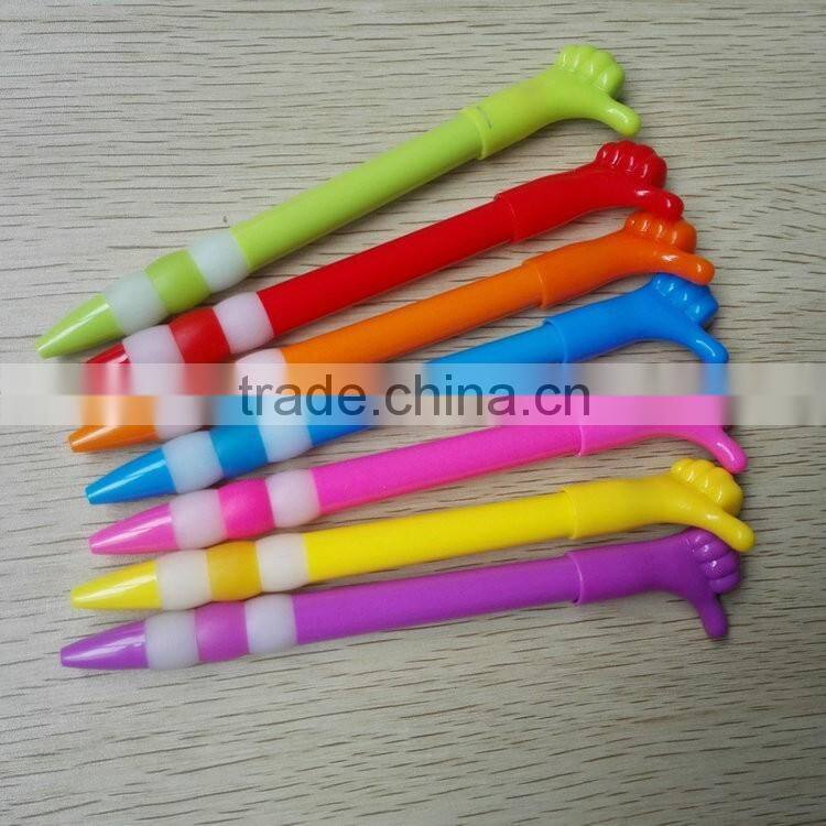 Cheap import products Solid color barrel and clip, neb printable plastic pen