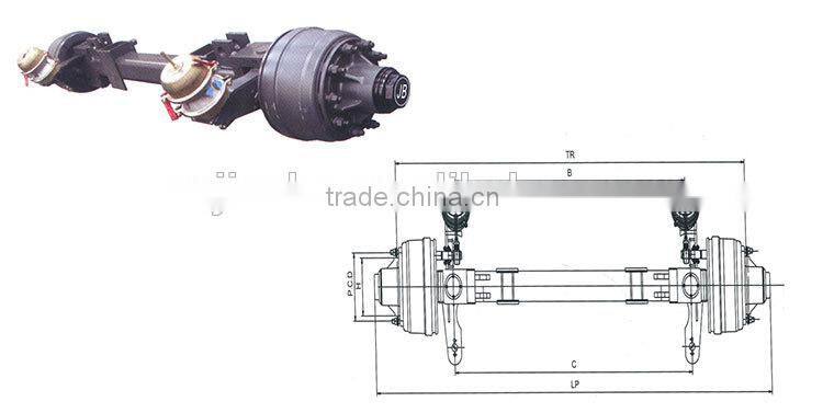 Six multi axle trailer