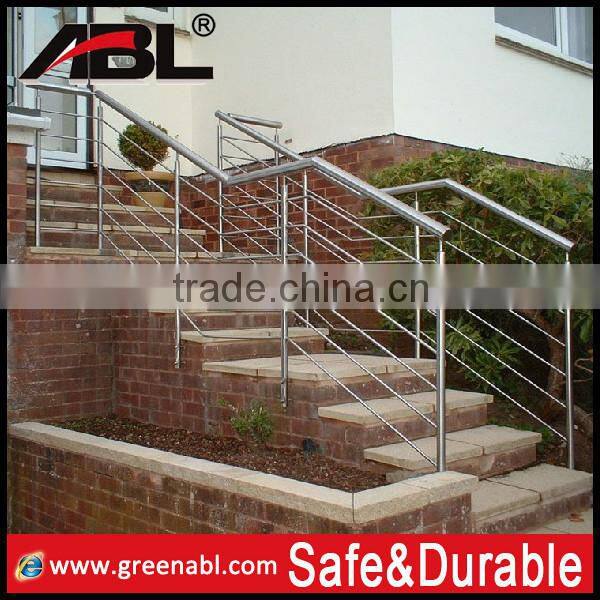 stainless steel tubular handrail iron balustrade