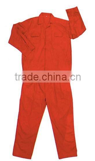 Red cotton working suit, T/C working suit supplier