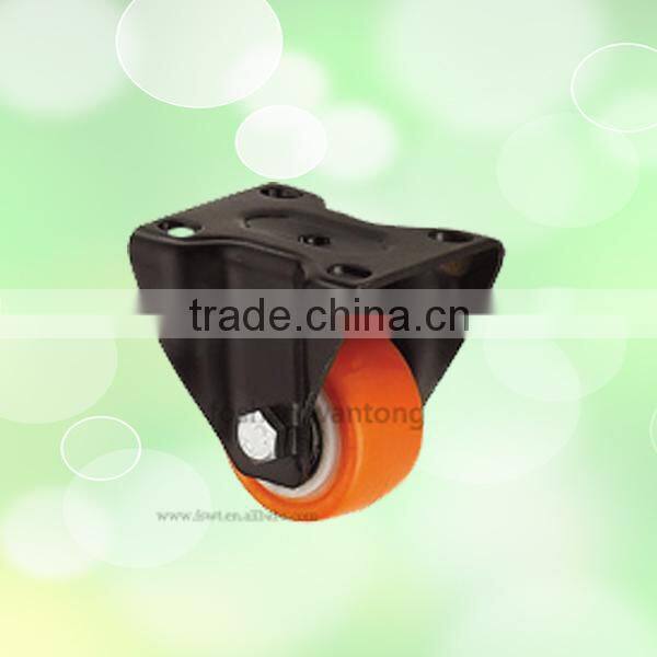 2.5 inch Suitcase Caster With Total Brake, PU Furniture Caster