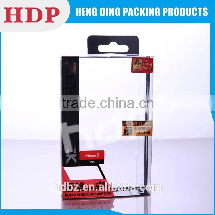 OEM clear plastic packaging box for cell phone accessories
