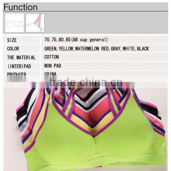 Hot Sale Seamless Wireless Bra, Young Ladies Underwear, Sexy Sport Bra Set For Students