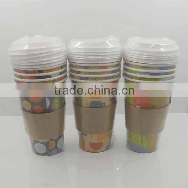 Print Custom Logo Disposable Paper Coffee Cup Sleeve,Hot Paper Cup Sleeve