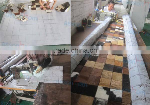 Leather Rug Patchwork Carpet