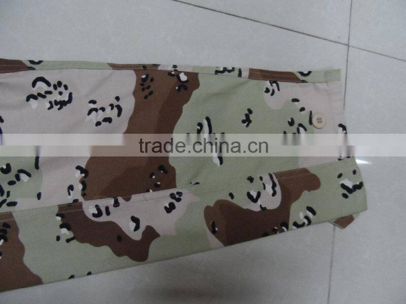 OEM white dot brown printed cotton polyester ripstop strong anti tearing european camouflage military uniform