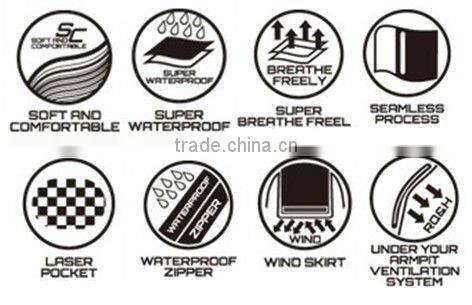 Men's Hardshell waterproof outdoor Jacket camping hiking and trekking coat