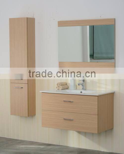 China sanitary simple wooden bathroom cabinet