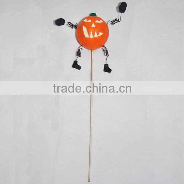 Halloween garden decorative pumpkin stake