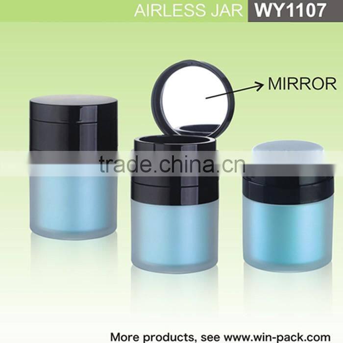 WY1107 mirror airless jar, 30g 50g elegant top quality clip top airless jar