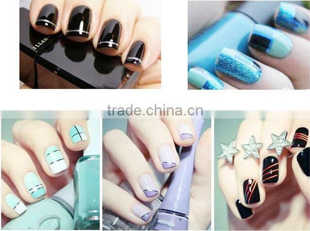 Color Rolls Striping Tape Metallic Yarn Line Nail Art Decoration Sticker