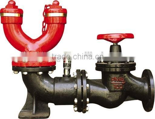Fire fighting equipment Double Outlets Fire Hydrant valve