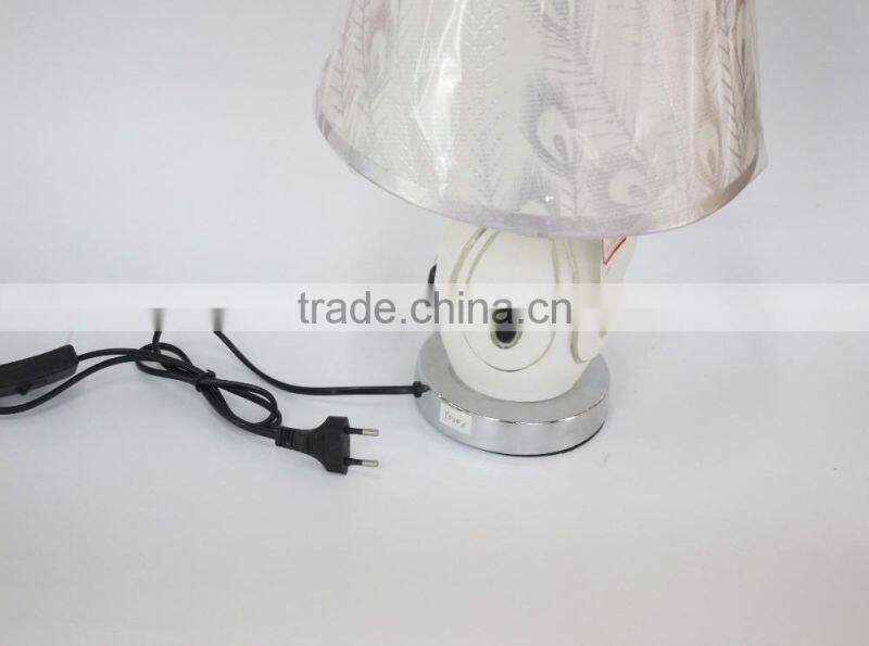 No.1 yiwu exporting commission agent wanted hot sales white girls bedside table lamp for home/hotel