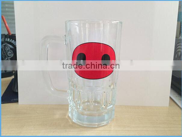 500ml beer mug with ringer made in china bar used