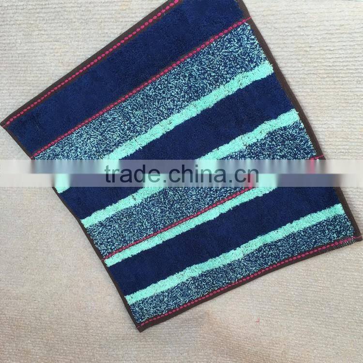Towel for bathroom, 100% cotton striped bath/face towel, stripped towel set