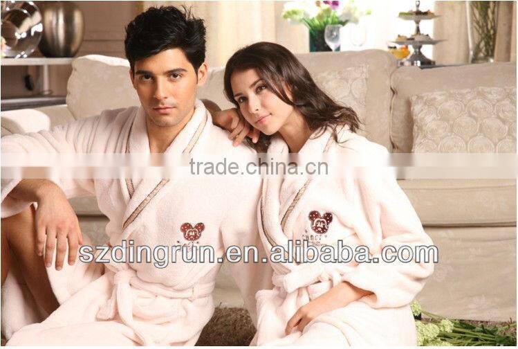 100% cotton velour bathrobe