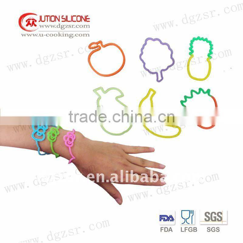 Rohs Fruit shapes silicone funy bands