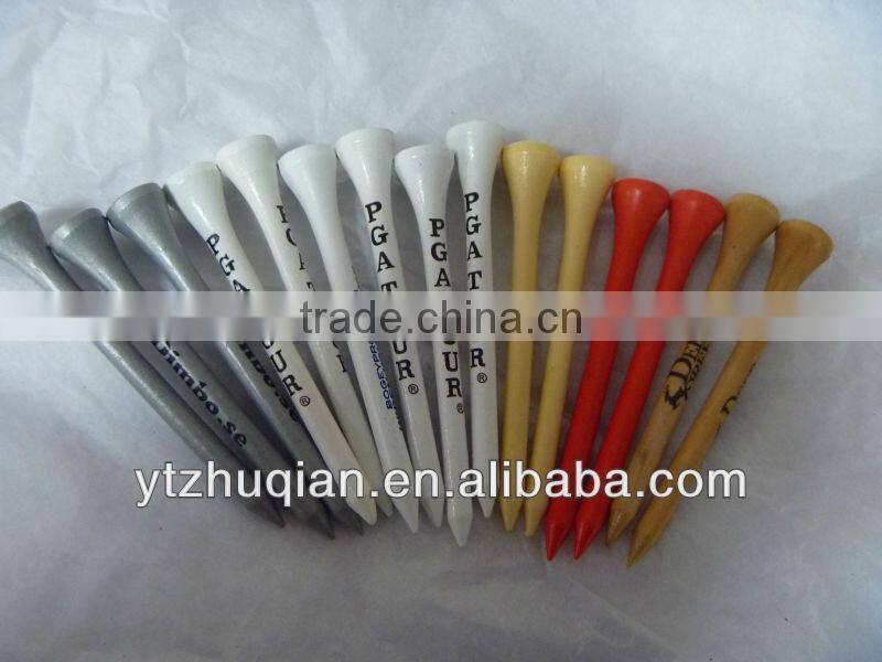 Header Card Packag Wood Golf Tees With High Quality