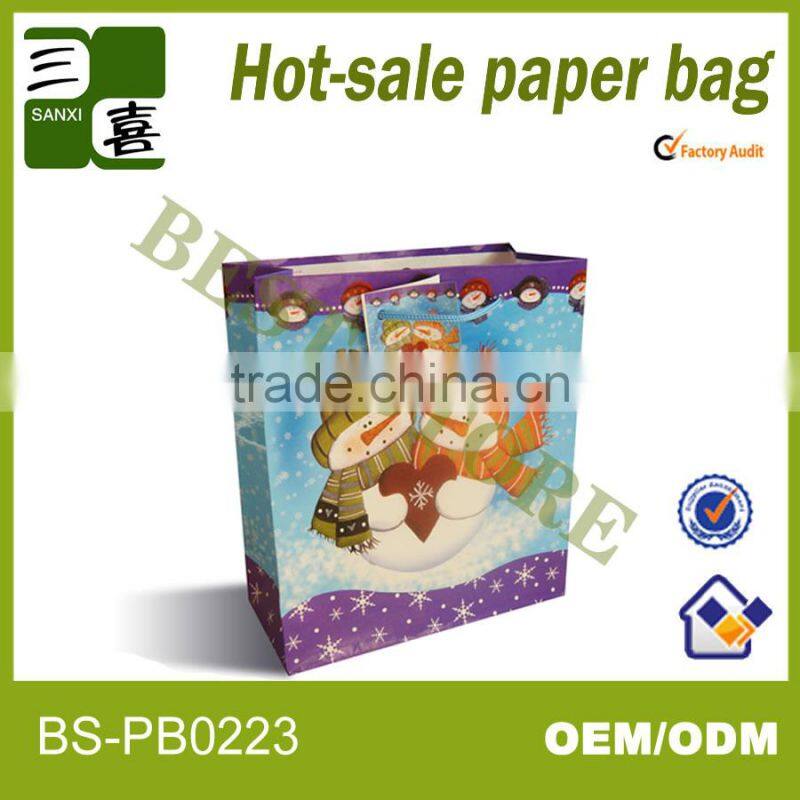Shanghai sanxi Beautiful glossy High quantity paper gift bag