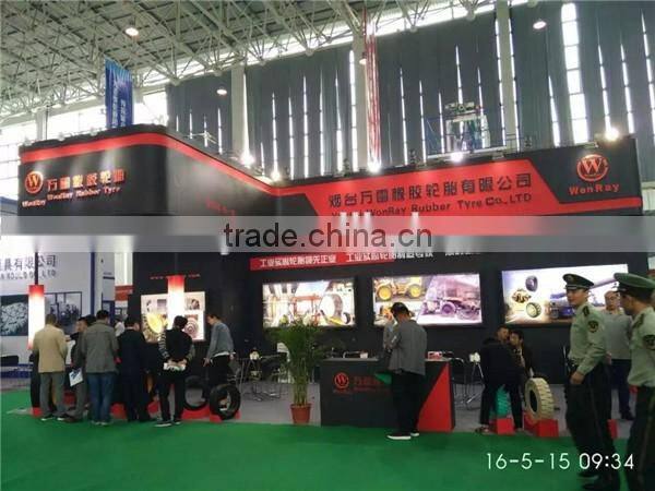 tractor trailer solid tyre 4.00-8 for towing tractor in airport or seaport