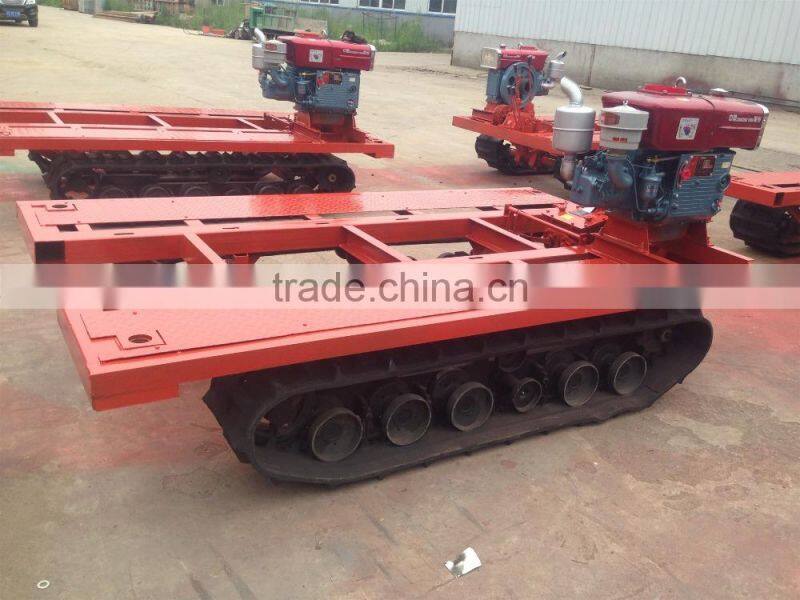 2 ton capacity rubber track chassis for drill machine