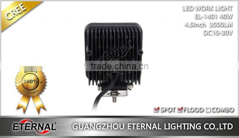 4.5in 40W high power 4x4 powersports ATV UTV motorcycle led work light