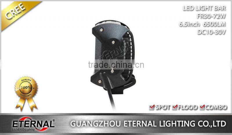 6.5in 72W quad row powersports off road 4x4 ATV UTV racing led light bar driving lamp