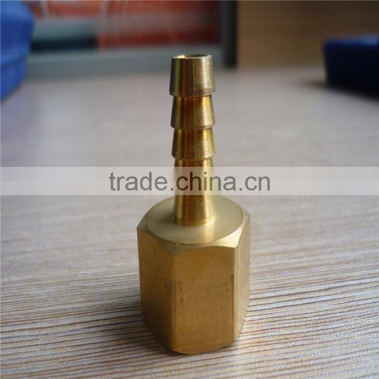female threaded connection with sleevee for rubber hose , auto electrical brass connector1/8*6mm